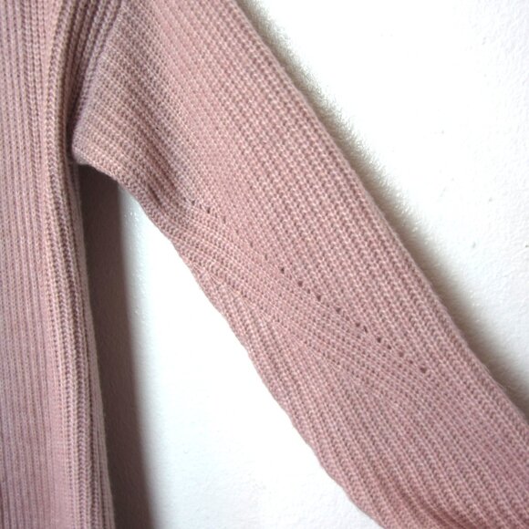 Lane Bryant NEW 14 / 16 Long Cardigan Sweater Open Front Dusty Pink Rose Mauve - Picture 4 of 9